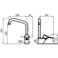 Kuhinjska armatura Foster S1000-Z85 8442 500 